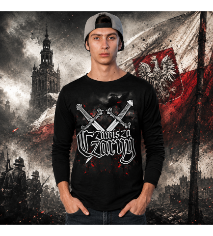 LONGSLEEVE PATIOTYCZNY  ZAWISZA CZARNY